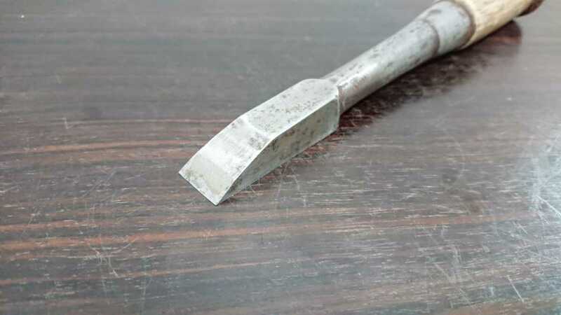 社寺建築 和鉄 のみ 極鋭い刃 刃渡:17mm 重さ:277g. ハンドメイド 高級品 保証品