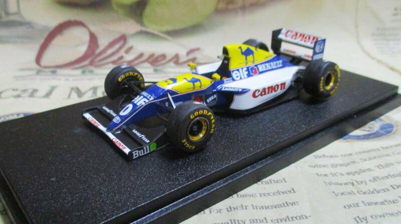 ★レア*Tameo完成品*1/43*1993 Williams Renault FW15C #0 Camel 1993 European GP*Damon Hill≠BBR
