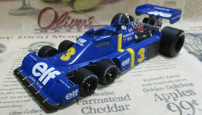 ★激レア絶版*EXOTO*1/18*1976 Tyrrell Ford P34 6 Wheel #3 Test Car*Jody Sheckter