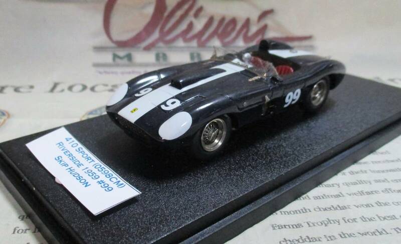 ★絶版*BBR完成品*1/43*Ferrari 410 Sport #99 1959 USAC Riverside*フェラーリ≠MR