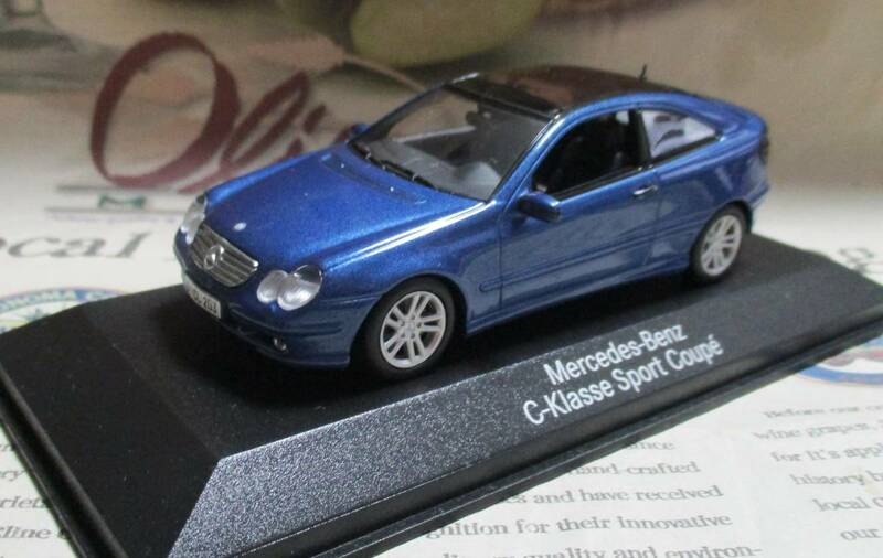  ☆ディーラー限定*Minichamps PMA*1/43*Mercedes Benz C-Class Sport Coupe ブルーメタリック