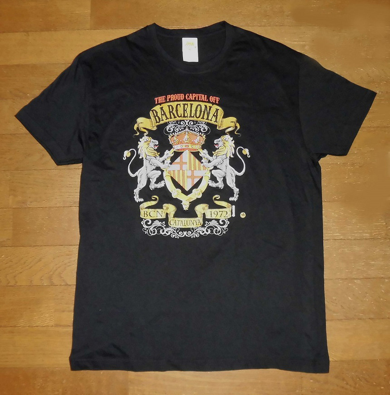 THE PROUD CAPITAL OFF BARCELONA BCN CATALUNYA バルセロナ カタロニア カタルーニャ Tシャツ BLK M 未使用品/サッカーF1モトGP