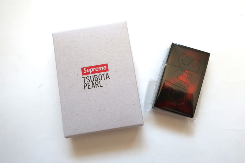 Supreme Tsubota Pearl Hard Edge Lighterシュプリームツボタハードエッジライター赤