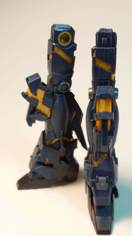 HGUC 1/144 ユニコーンガンダム 2号機 バンシィ デストロイモード　脚部※スミ入れ、やすり跡アリ　ガンプラ 完成品 ジャンク