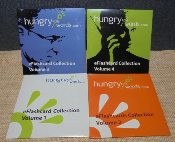 hungry for words eFlashcard Collection　Volume1～４　CD-ROM4枚（未開封）