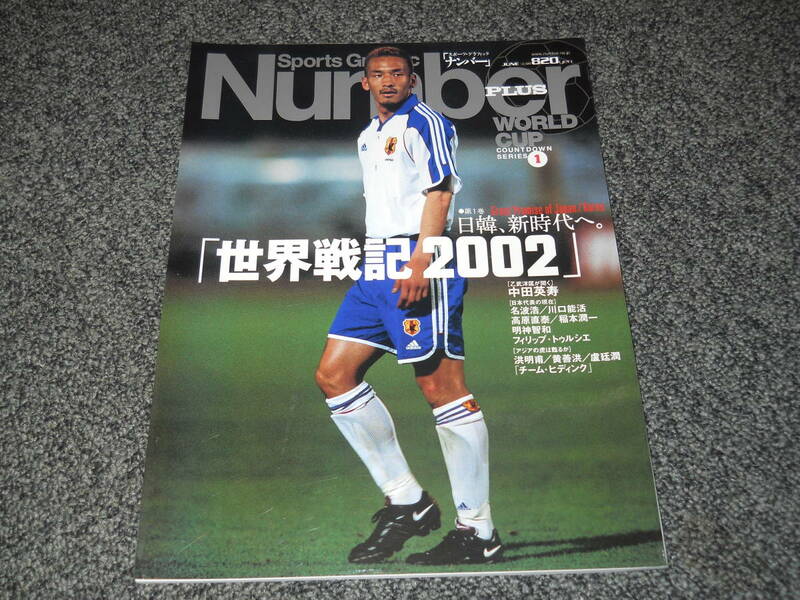 Number　ナンバーPLUS 2001　W杯①　中田英寿　名波浩　稲本潤一　川口能活　市川大祐　フランス　洪明甫　黄善洪　ラウール・ゴンサレス