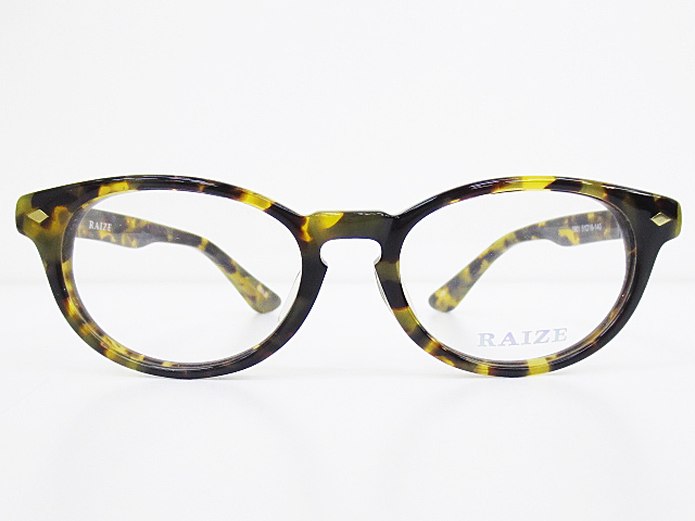 ∞【デッドストック】RAIZE ライズ 眼鏡 メガネフレーム 1901 51[]18-140 セル フルリム ブラウン ブラック □H8