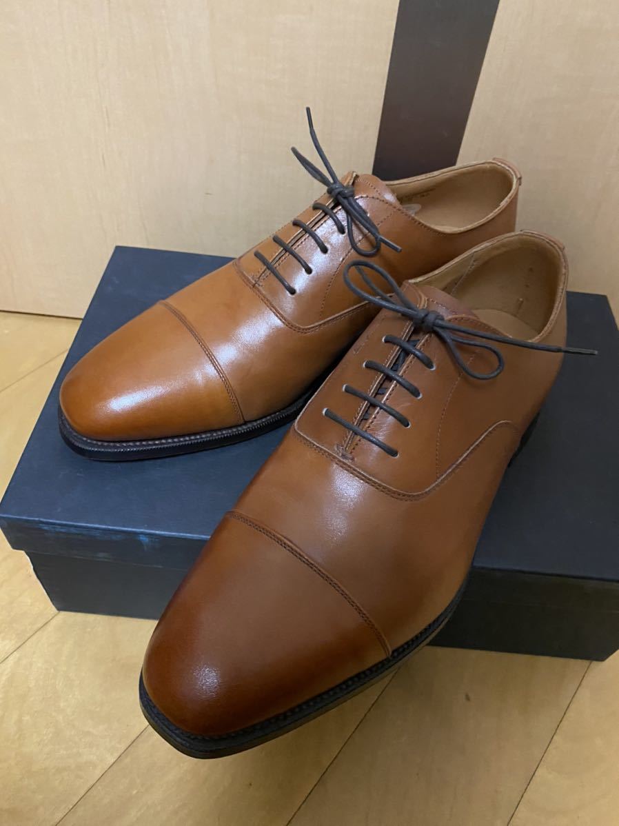 グレンソン　ストレートチップ　GRENSON 茶色　26cm ビジネスシューズ 