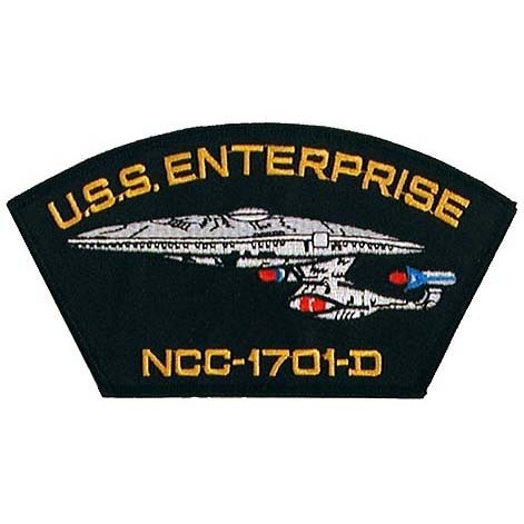 新宇宙大作戦　エンタープライズD　NCC-1701　刺繍パッチ