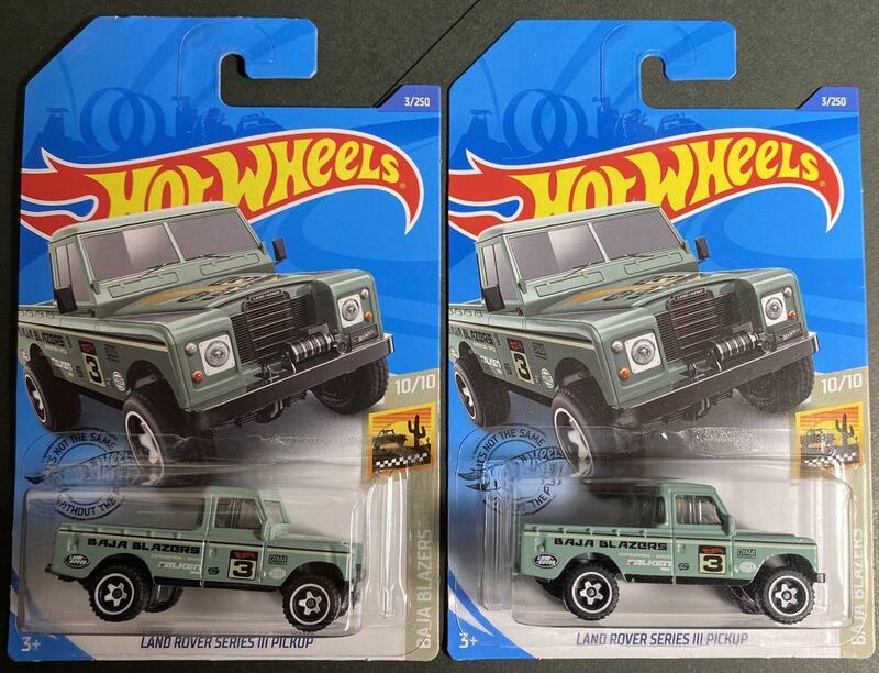 HW未使開封品 2台セット LAND ROVER SERIES Ⅲ PICKUP ランドローバー シリーズ 3 ピックアップ ホットウィール HOT WHEELS