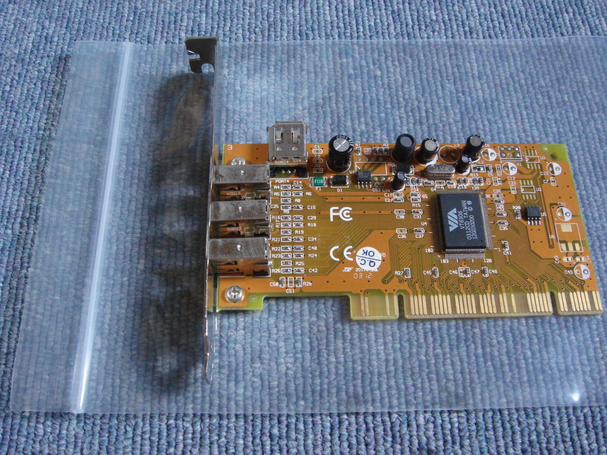 中古 IEEE1394(FireWire) PCIボード VIA VT6306 4ポート ジャンク扱い