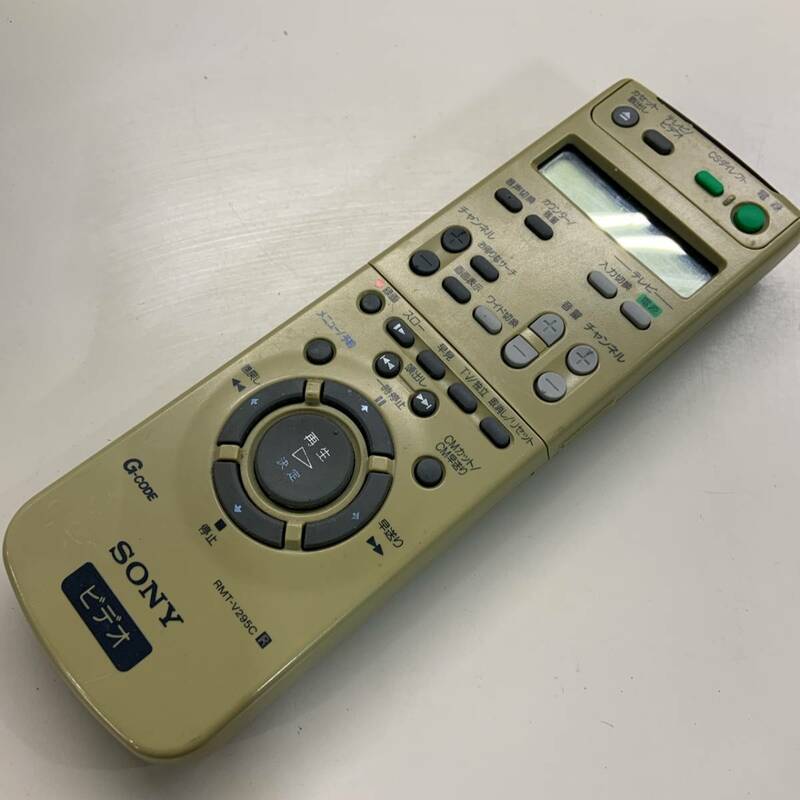 k-15-41【ジャンク・返品不可】SONY ソニー SLV_R555 VHSビデオデッキ用 リモコン rmt-v295c