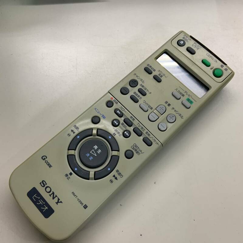 k-17-18【ジャンク・返品不可】SONY ソニー SLV_R555 VHSビデオデッキ用 リモコン rmt-v295c