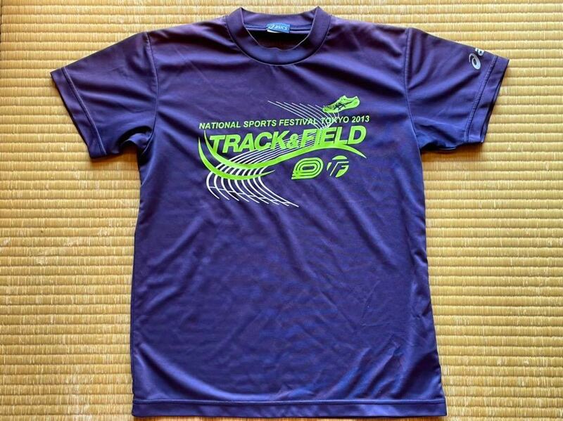 アシックス　半袖Tシャツ trackandfield ALL JAPAN スポーツウエア　トレーニングウエア　ジュニア　キッズ　150〜160