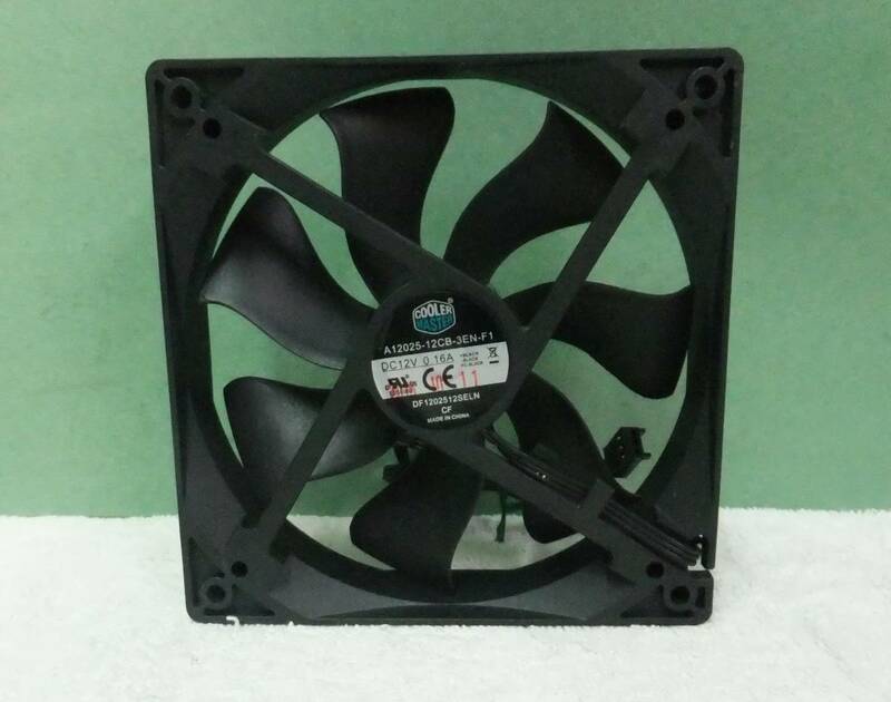 Cooler Master ファン 12cm A12025-12CB-3EN-F1 DC12V 0.16A ケースファン 中古