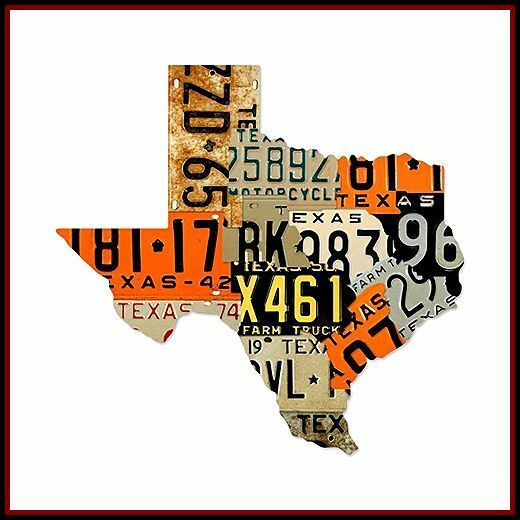 【テキサス】州/スティール/サイン/看板/Texas/License/Plates/ビッグ/サイズ/アメリカン/雑貨