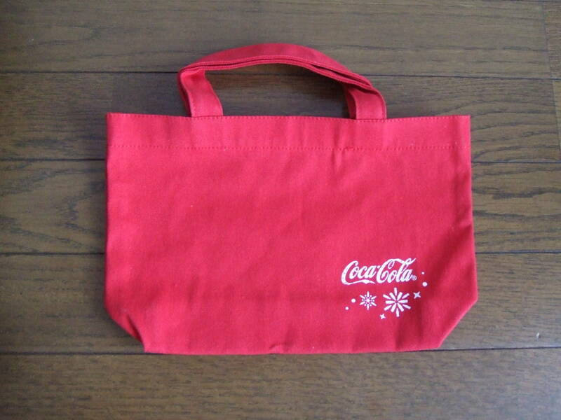 新品　非売品　コカ・コーラ　トートバッグ　赤　29×19×8cm　
