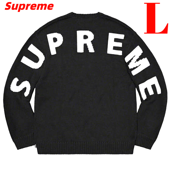 L【Supreme Back Logo Sweater Black シュプリーム バック ロゴ セーター ニット 黒 ブラック 2020SS Supreme ニット】
