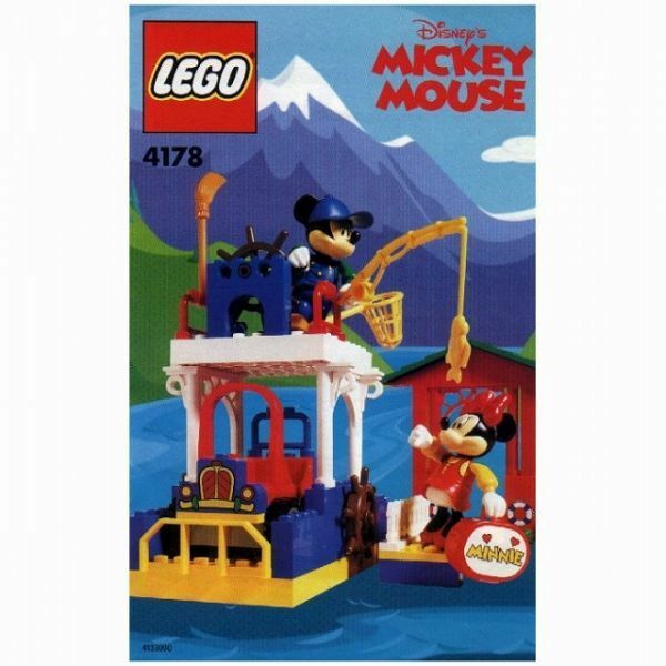sF22　レゴ　4178　ミッキーの魚つり大冒険　※パーツ確認済み　LEGO社純正品