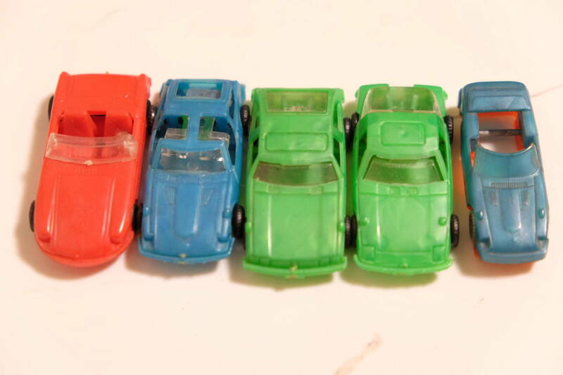昭和レトロ グリコ おまけ おもちゃ 車 スーパーカー 当時物 5個セット 希少 レア