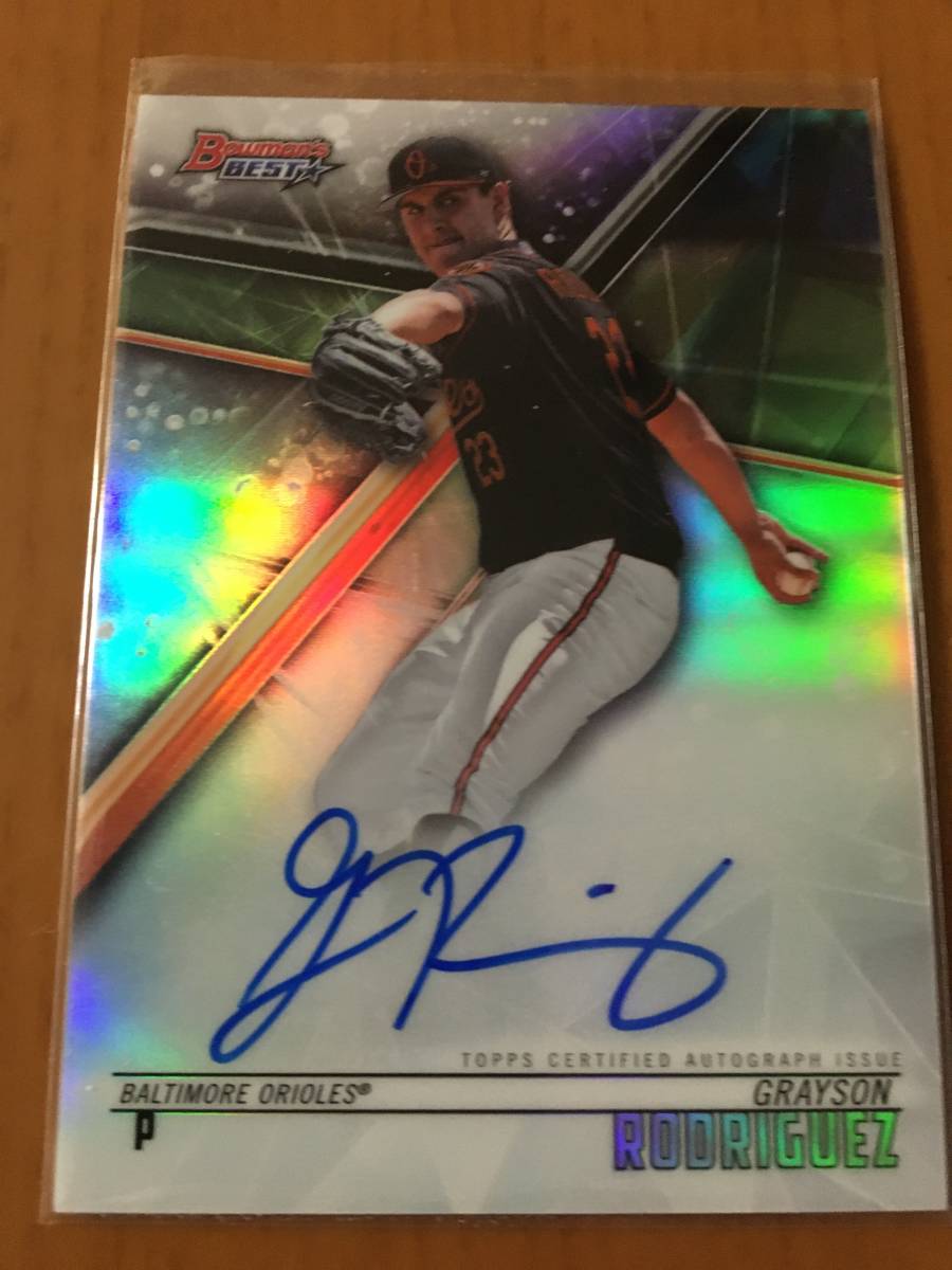 【Angels移籍/Grayson Rodriguez】2018 Bowman's Best Auto