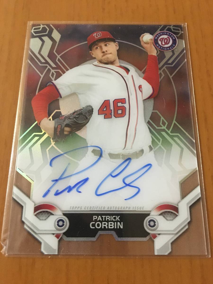 【現BlueJays/岡本同僚/Patrick Corbin】2019 Topps High Tek Auto