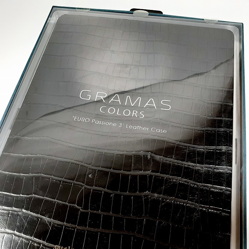 送料無料 12.9インチiPad Pro GRAMAS グラマス COLORS EURO Passione 3 レザーケース ブラック