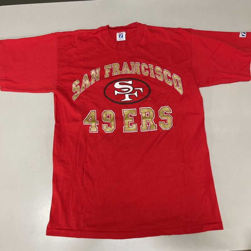 NFL サンフランシスコ　フォーティナイナーズ　San Francisco 49ers ヴィンテージ Tシャツ　Lサイズ　アメリカ製　MADE IN USA 半袖　赤