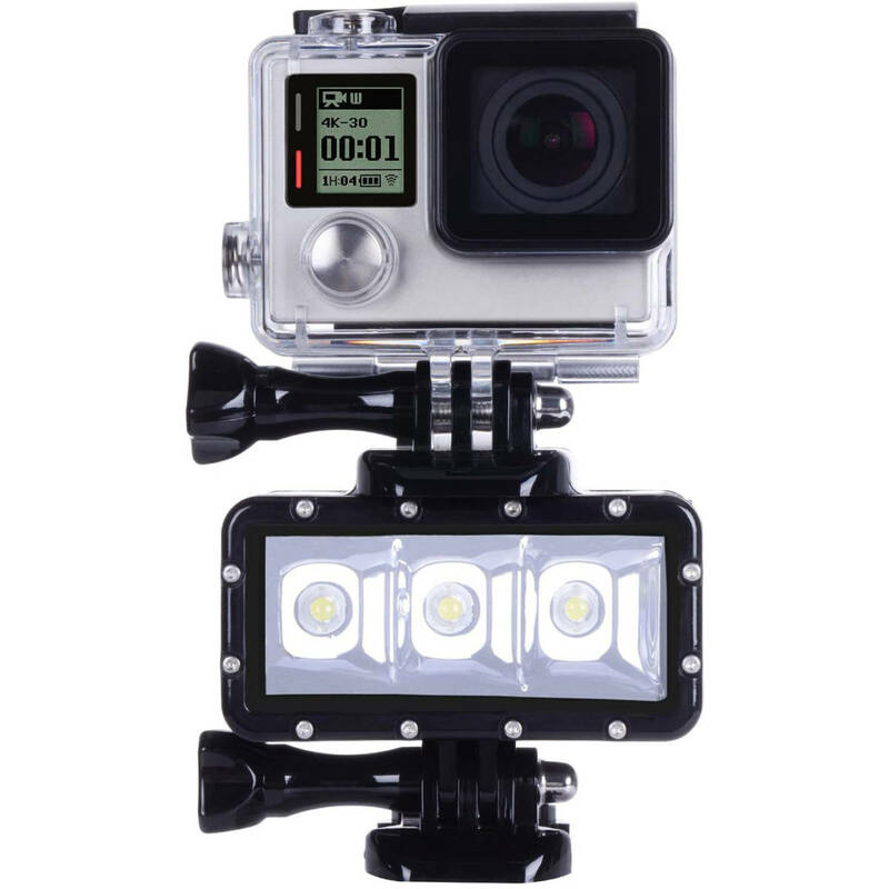 【送料無料】 GoPro対応 45m 防水 アクションカメラ LEDライト
