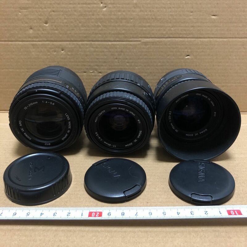 SIGNA UC APO70-210mm DL ZOOM35-80mm UC ZOOM28-70mm カメラ　レンズ 一眼　検索OLYMPUS Canon MINOLTA
