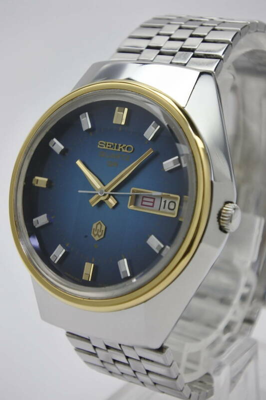 高級38クォーツ☆１９７３年製 SEIKO　38系クォーツ　カットガラスクォーツ第一世代　紳士腕時計　 諏訪セイコー製　稀少品　美品