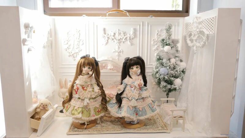 BJDドール用ドールハウス 背景壁 MDD/MSD/kumakoサイズ通用 白色 球体関節人形 doll 家具