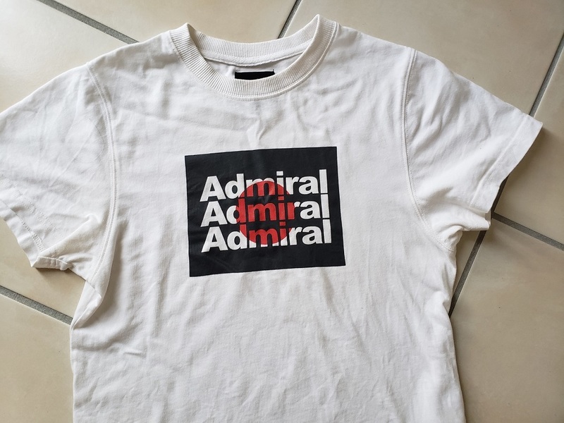 上質・アドミラル・admiral・テニスウエア・綿白トップス・Tシャツ/M