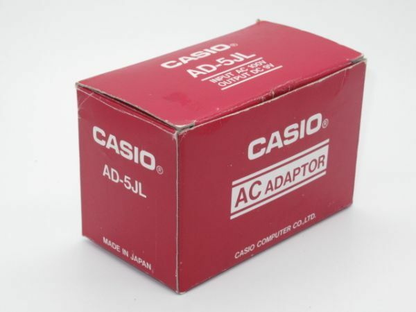 I 14-2 美品 CASIO カシオ ACアダプター AD5JL INPUT AC100 OUTPUT 9V
