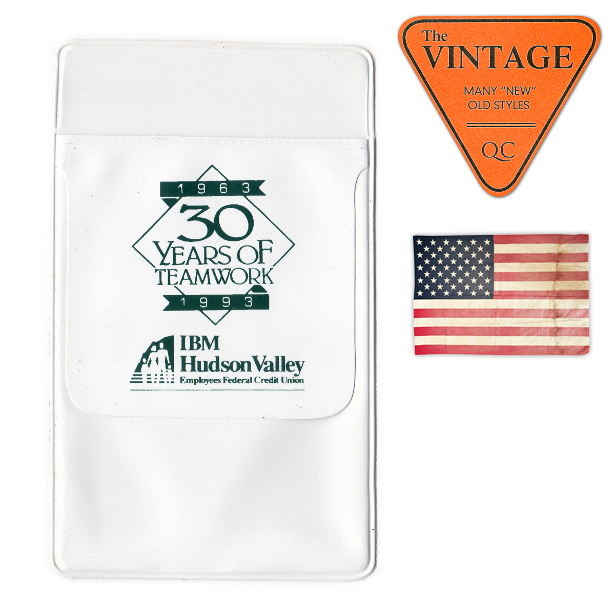 USA ヴィンテージ IBM 1993 カードケース 名刺入れ パスケース キーケース 財布 小銭入れ 小物入れ 筆箱 企業物 アメリカ 未使用デッド 38