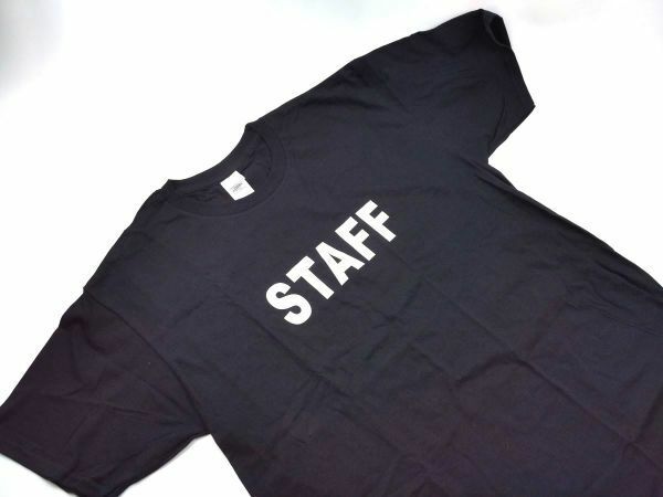 STAFF Tシャツ S ブラック シンプル スタッフ 未使用 DM便発送