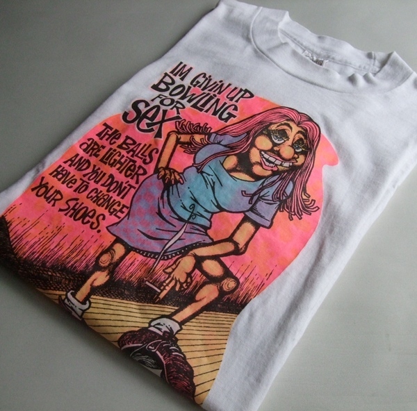  VINTAGE ビンテージ 60s 70s 圧着プリント Tシャツ Mサイズ 中古品 Chuck Mills Collegiate Pacific 米国製 Weird-ohs Nutty Mads 