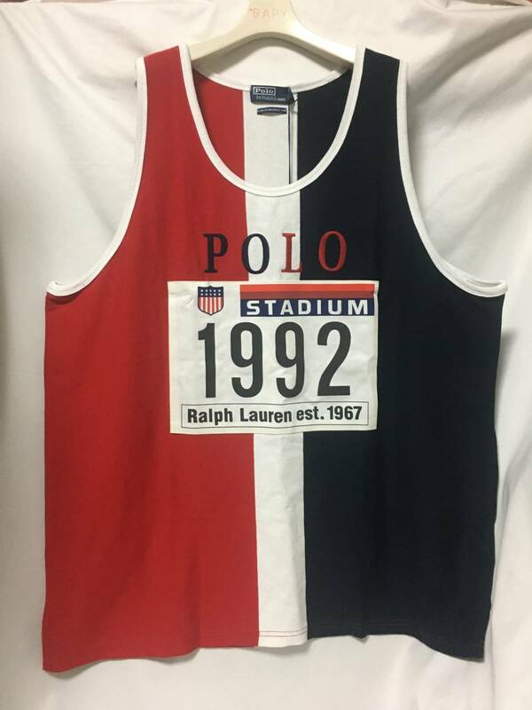 新品 2021 POLO RALPH LAUREN ラルフローレン 1992 92 TOKYO STADIUM TANK TOP タンクトップ XXL (L-18-20)