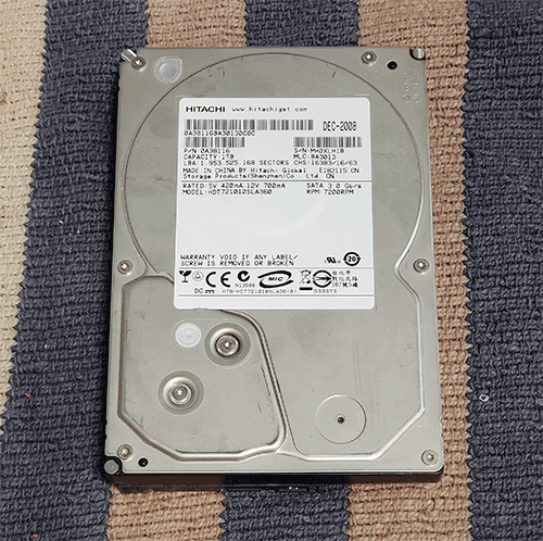 HDD 内蔵 日立 HITACHI HDT721010SLA360 1TB SATA300 7200RPM 3.5インチ