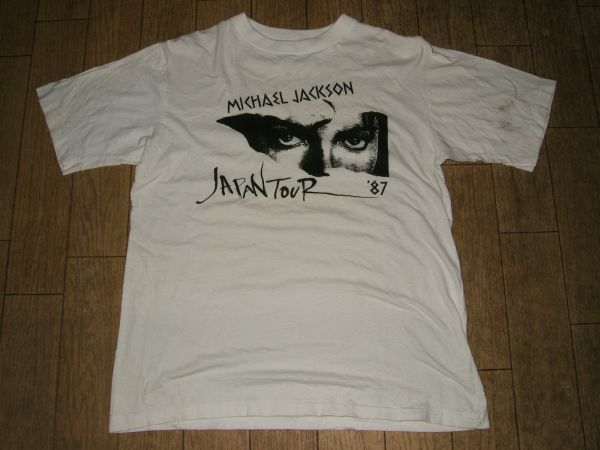 昭和レトロ★80年代★ビンテージ★当時物 JAPAN TOUR 1987年 日本ツアー マイケルジャクソン Tシャツ★コンサート 日本公演