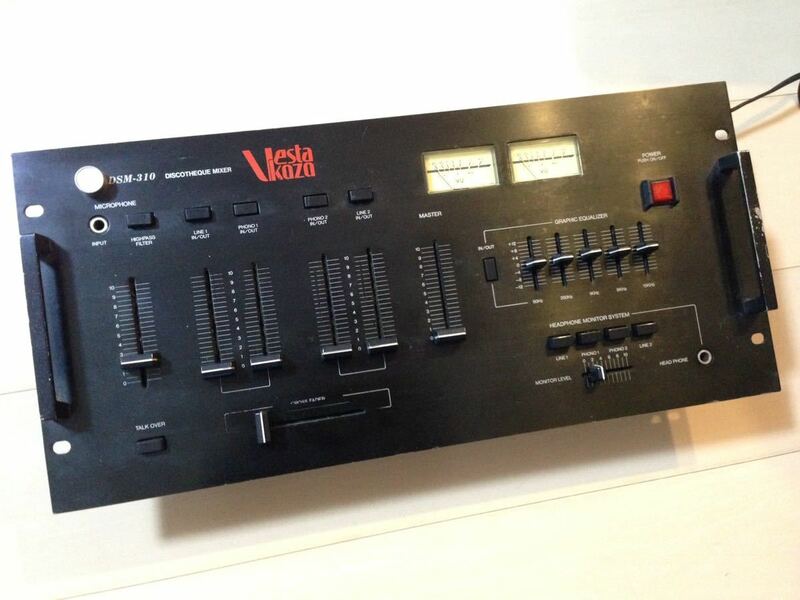 ベスタクスVestax Vesta KOZO DSM 310 Disco mixer初期型1980年代 ビンテージミキサー中古可動品