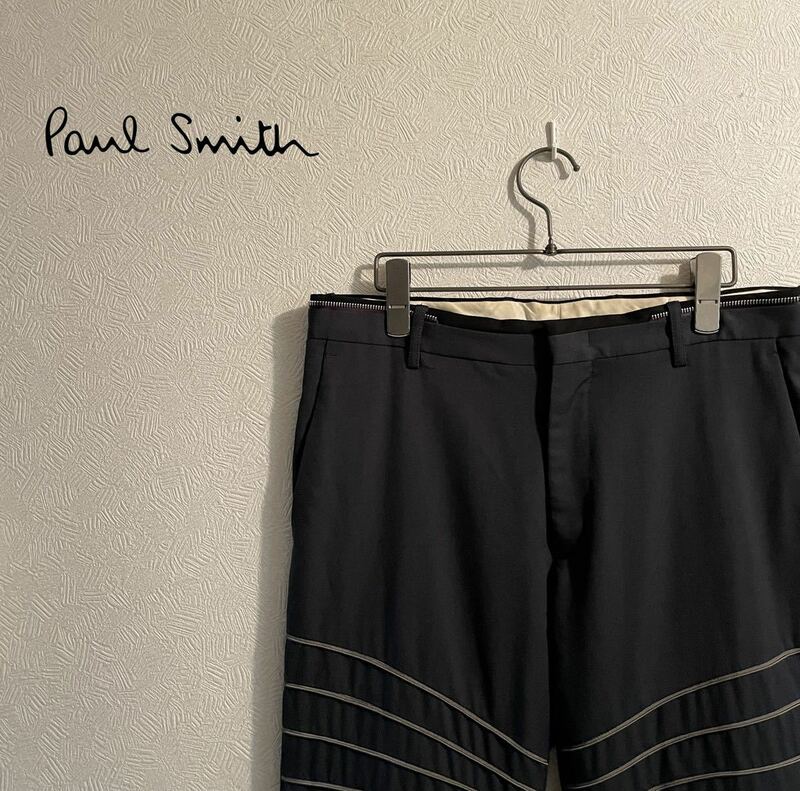 ◯ Paul Smith メインライン ジップ バイカー スラックス / ポールスミス パンツ ネイビー M Mens #Sirchive