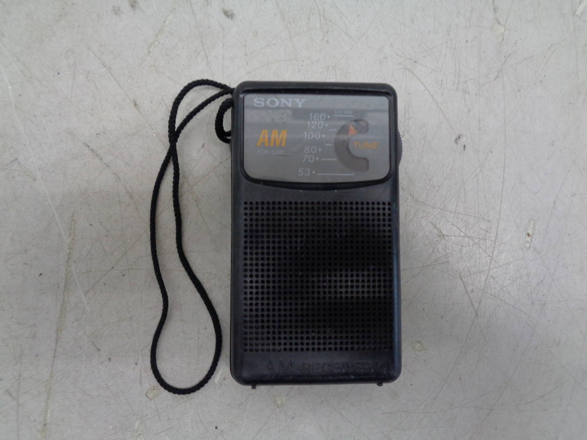 MK3245 AMラジオ ICR-S30 ポケットラジオ SONY 昭和レトロ AM RECEIVER