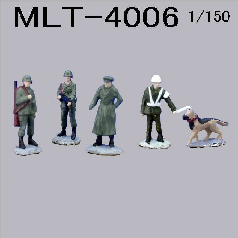 MLT4006ミリタリー検問・1/150 Nゲージに最適！フィュギュアシリーズ