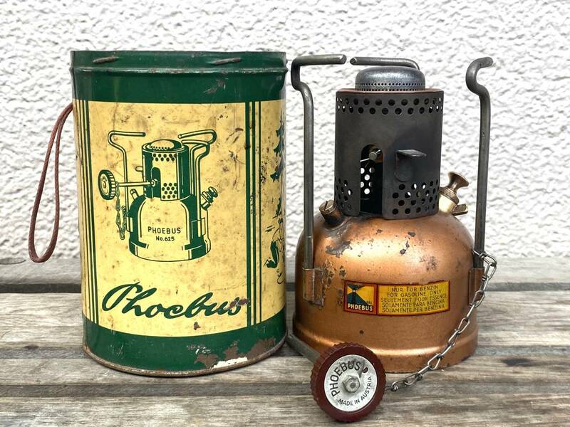 【点火確認動画あり】ホエーブス Phoebus No.625 旧旧型 丸缶 1950年代製造モデル 実働品 21100510781P