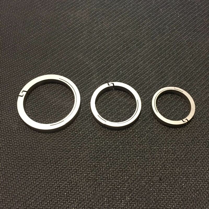 Titanium spring ring 検)EDC キーチェーン