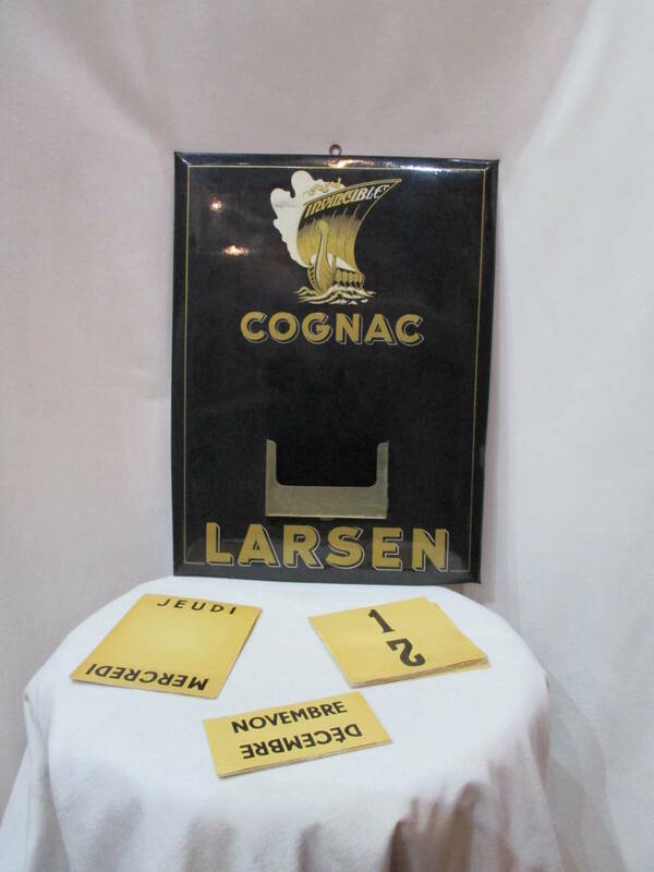 LASEN COGNAC France antique Calendrier ラーセン フランス製 アンティーク カレンダー ヴィンテージ