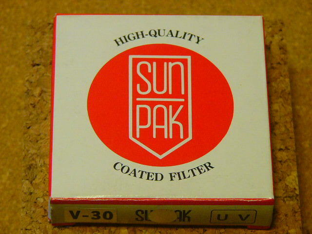 未使用 SUNPAK サンパック フィルター UV V-30 (美品) 30mm