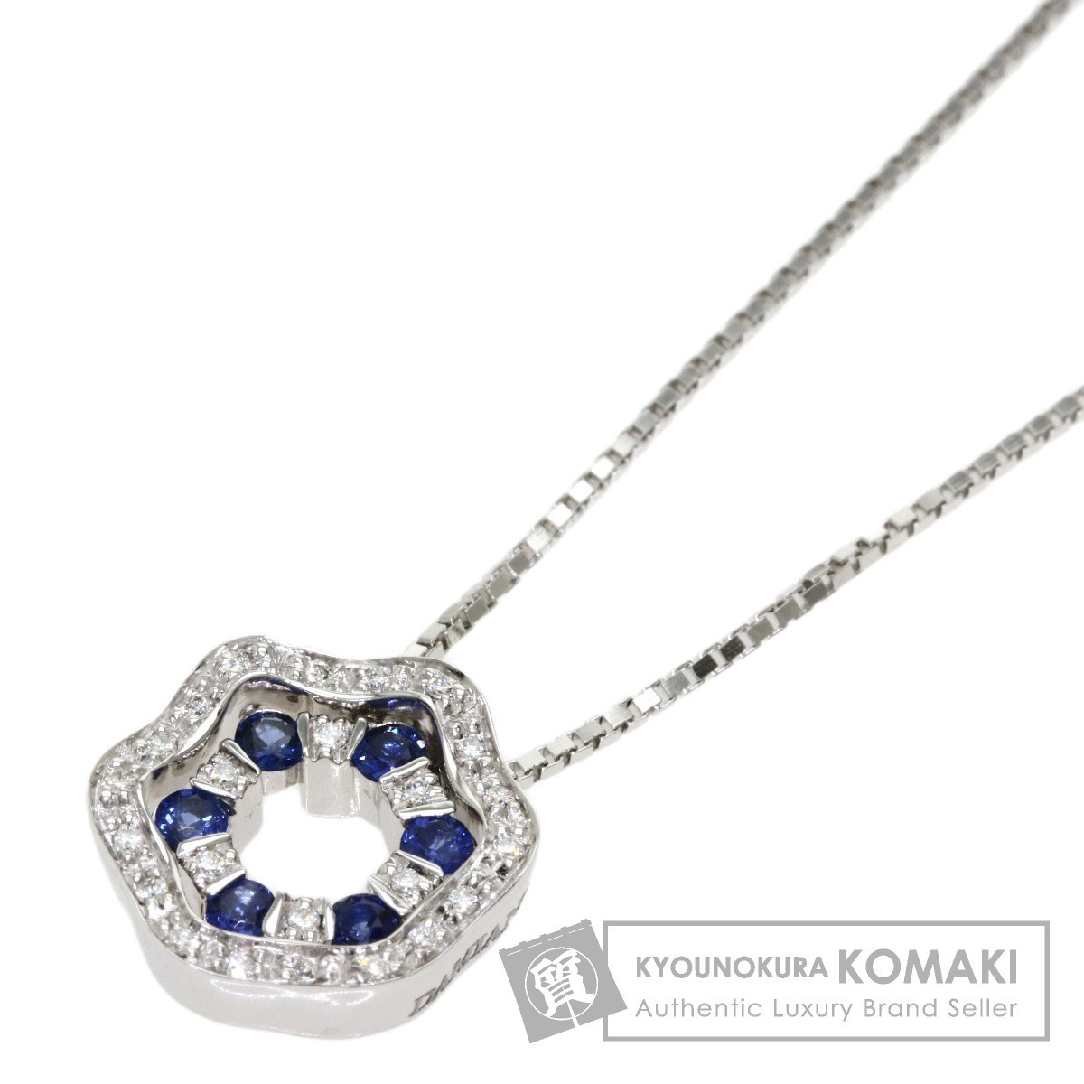 Damiani ダミアーニ ベルエポック サファイア ダイヤモンド ネックレス K18ホワイトゴールド レディース 中古