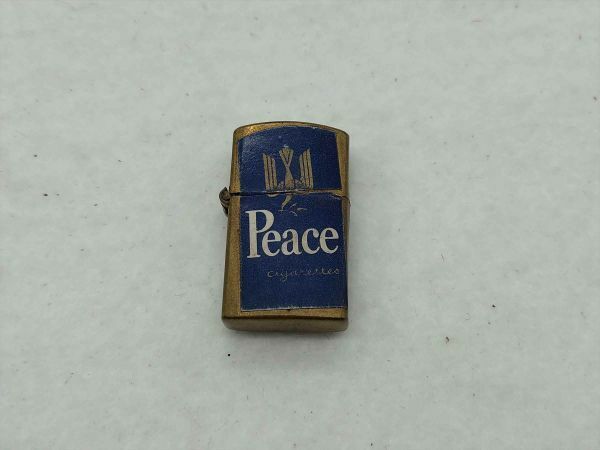 PEACE ピース　ライター　タバコ　高さ2.2ｃｍ　幅1.5ｃｍ　レトロ　アンティーク　雑貨　コレクション (21_1016_10)